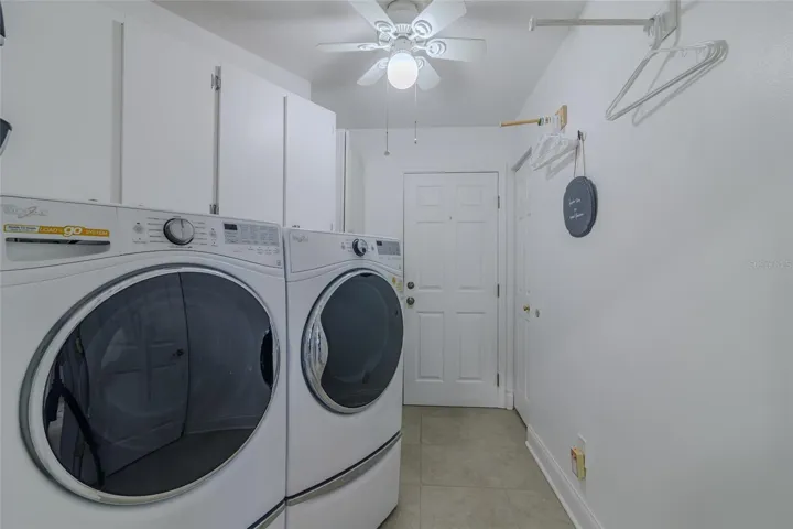 Inside Laundry Room with Extra Shelves