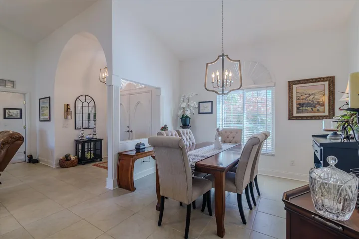 Dining Room with New Lighting Fixtures