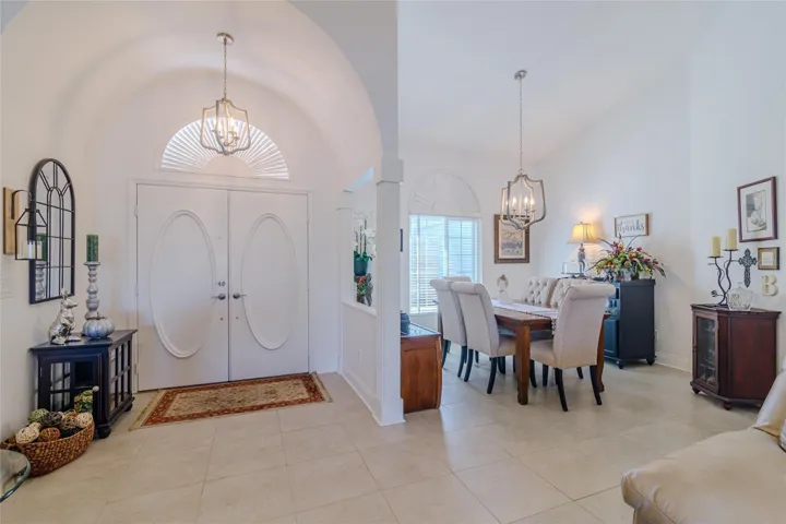 Double Front Door and Living Room
