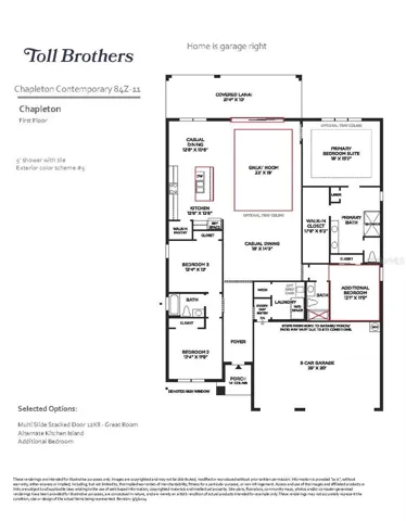 Chapleton floor plan diagram