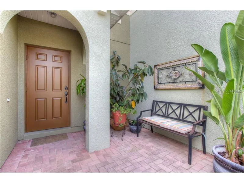 Beautiful Entry and Patio Area