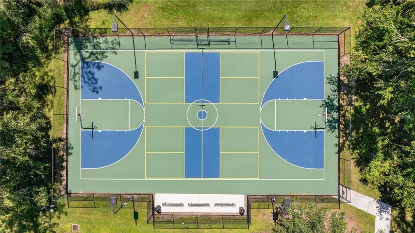 Basketball Court at Seven Oaks Community Center available to SilverLeaf Townhomes Community
