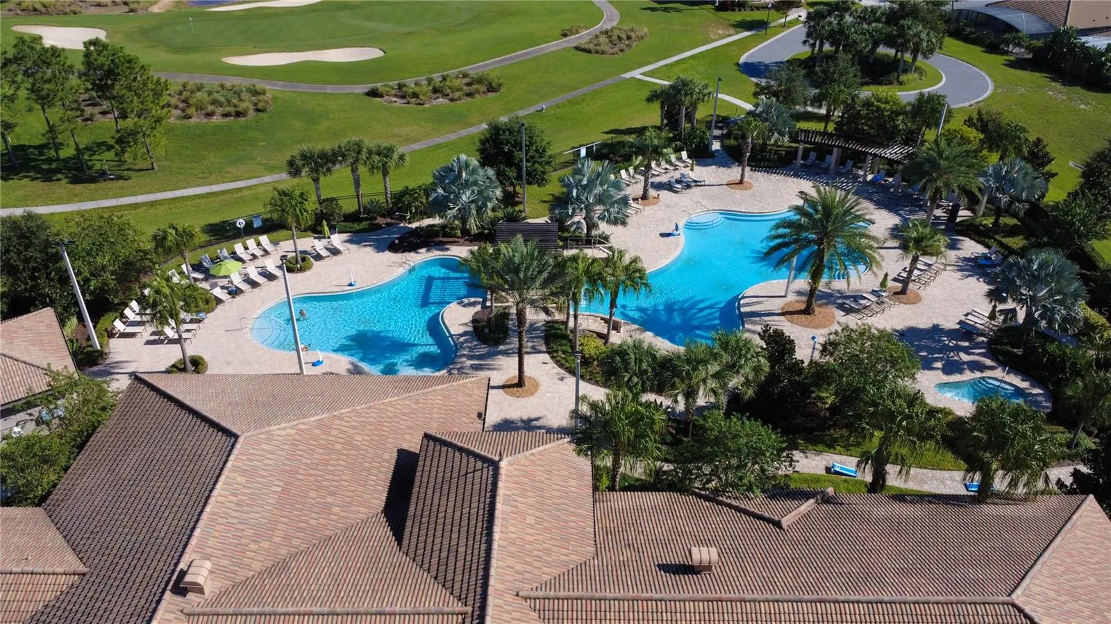 The Plaza has a back gate by the pools that is a very short walk from the home