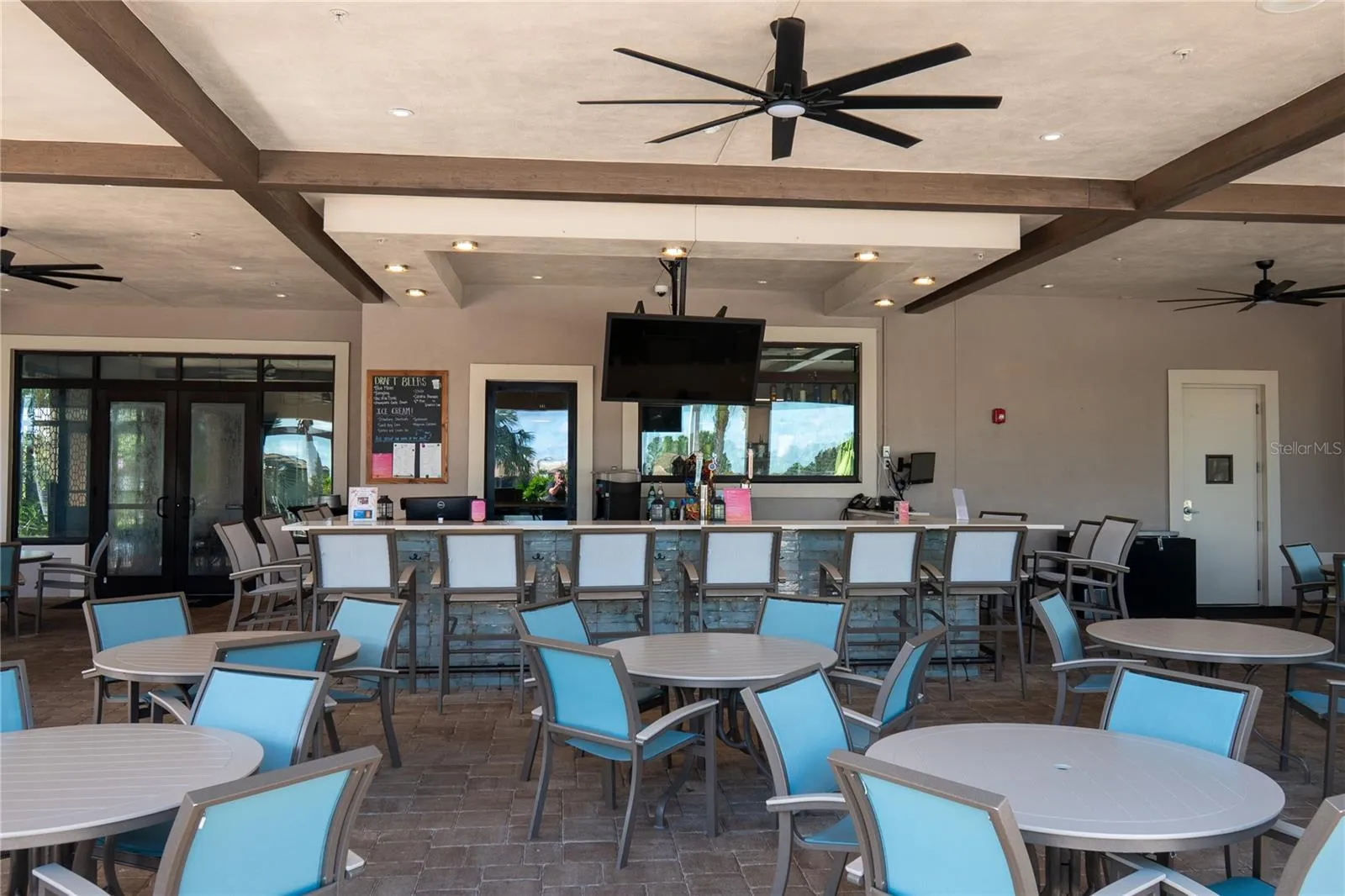 The Plaza outdoor bar and seating