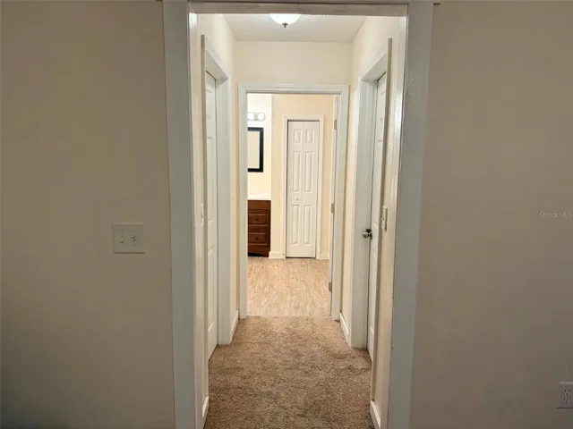 Dual Closets in Master Bedroom.