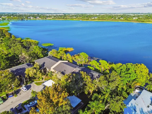 The condo building & view of Lake Seminole,