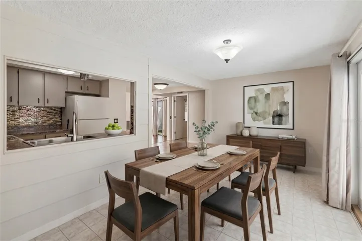 Staged Dining Area