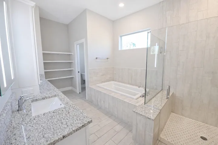primary bath and shower