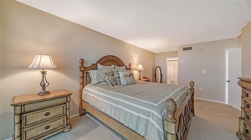 The room is spacious and has an ensuite bath and walk-in closet....