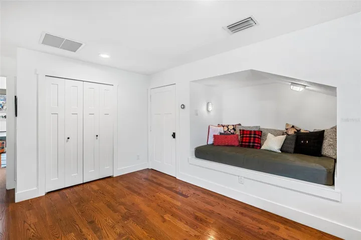 Custom reading nook and extra storage