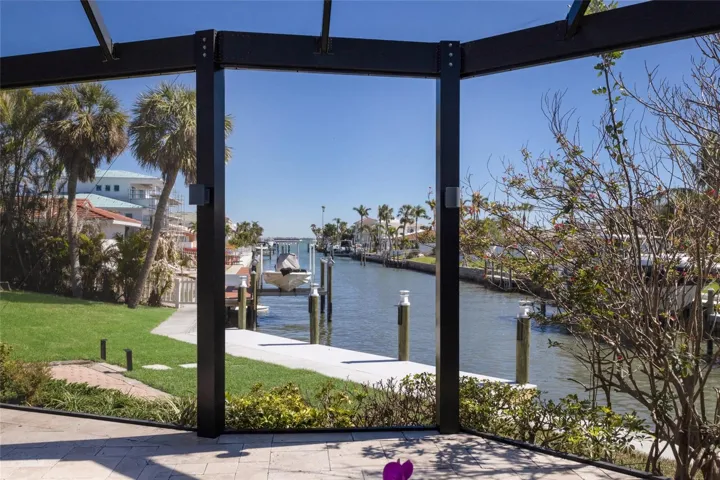 Looking Out Towards Dock and Waterway