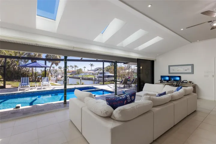 Comfortable Seating Area with Forever Views Towards Sarasota Bay