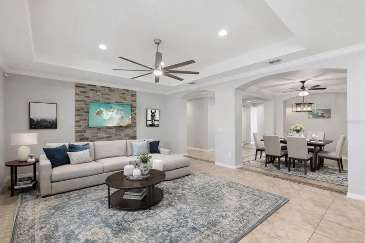 Virtual Staging for Living Room and Dining