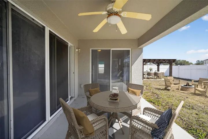 Virtually staged patio