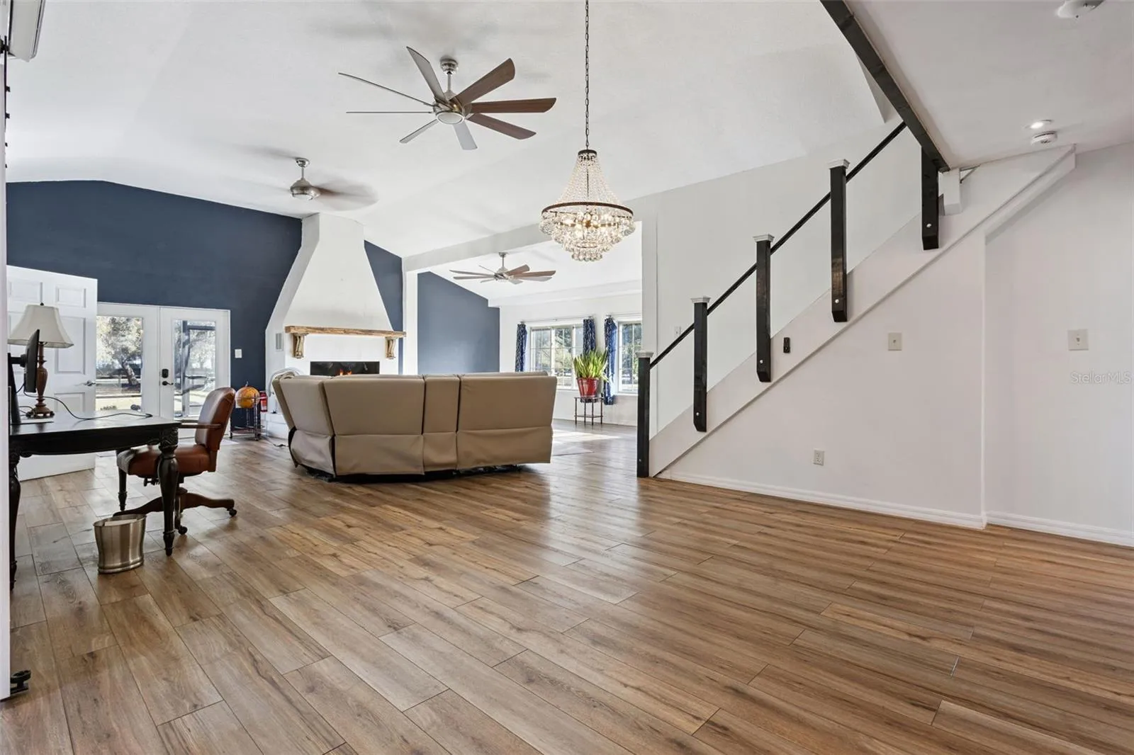 Open Floor Plan with living and dining areas combined
