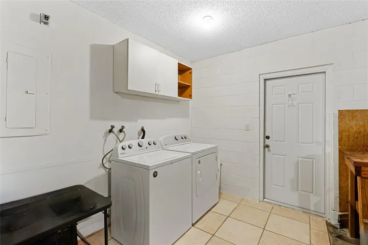 Laundry in Garage