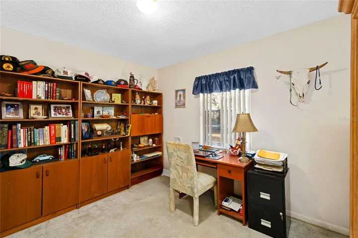 Bedroom 2 is being used as a home office