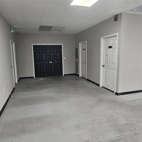 Entrance to Garage and the 2 Rest Rooms