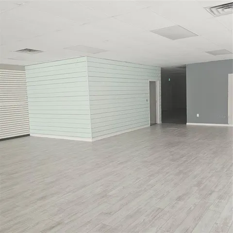 Office Walls in Green and Entrance to Work Area
