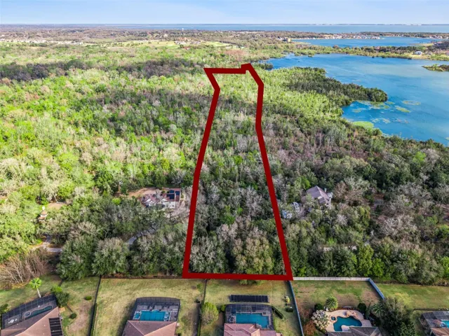 5 acre virgin wooded land aerial
