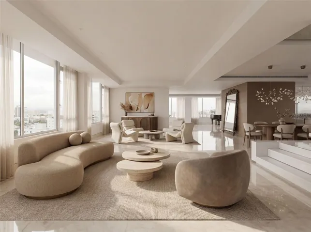 Living Room - Virtually Staged