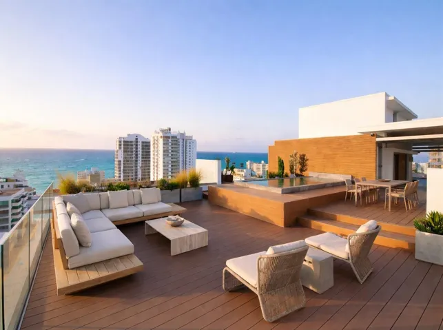 Private Rooftop - Virtually Staged