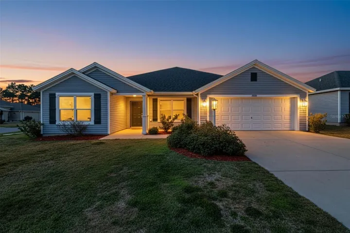 Twilight Front Elevation