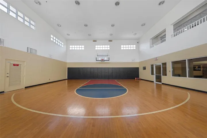 Half basketball court