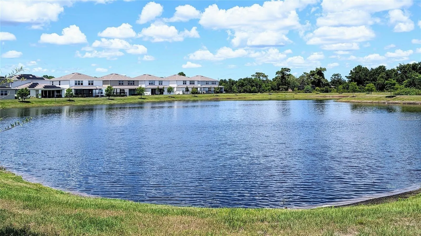 Views of the huge pond located down the block