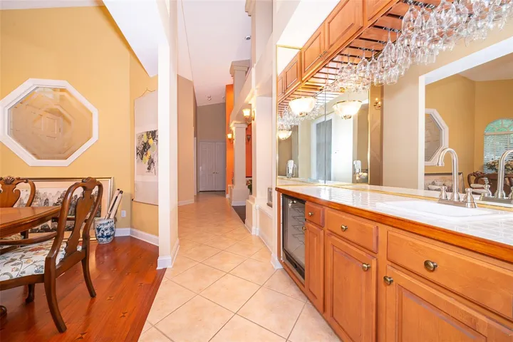 Butler Pantry with Wine Cooler