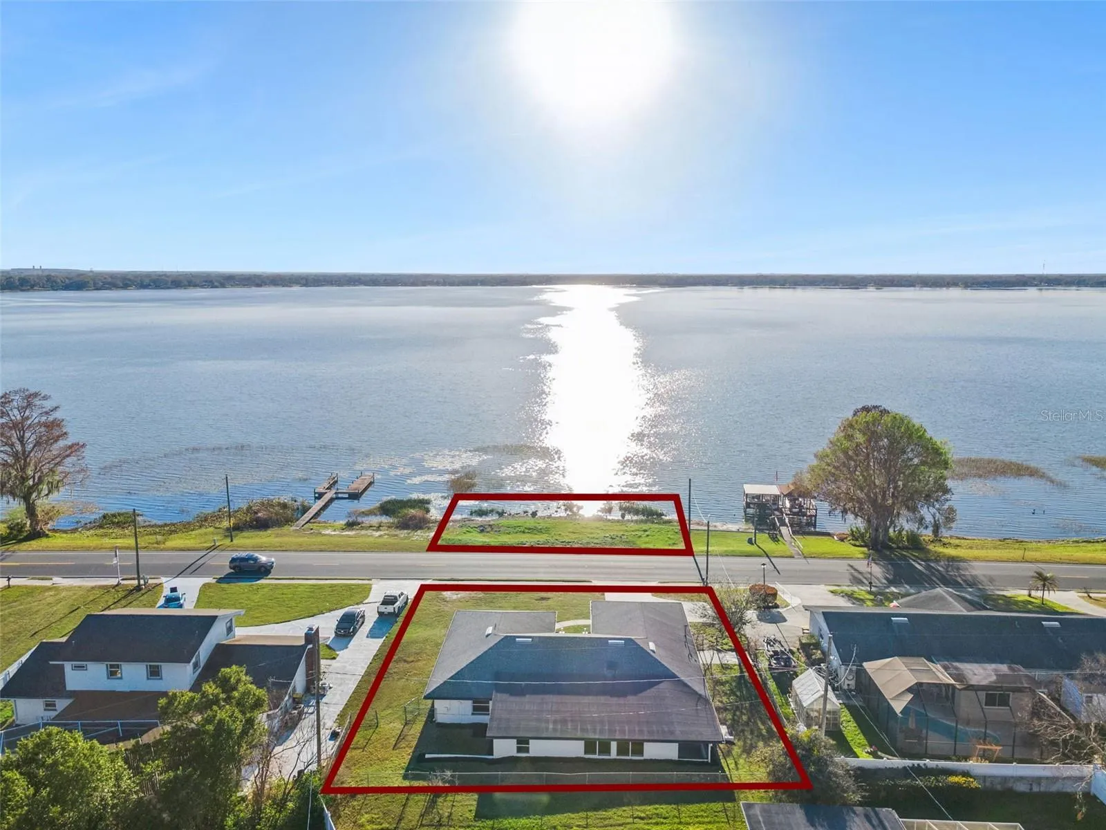 Welcome to a lakefront home with lake access