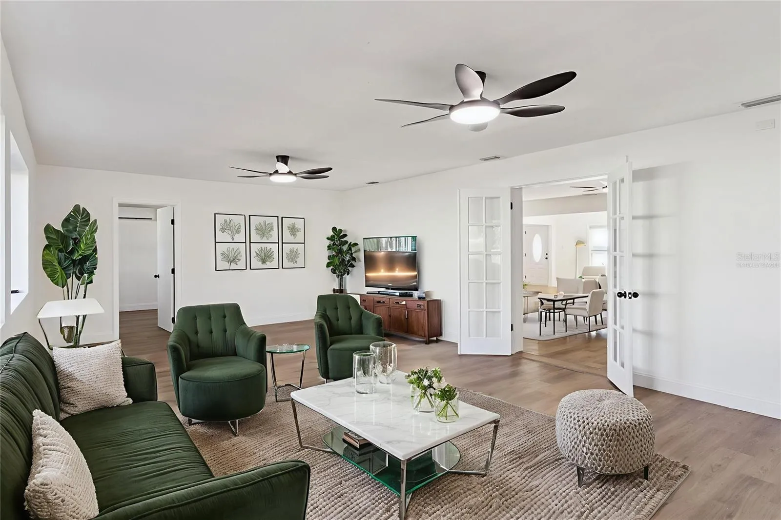 Great Room - Virtually staged