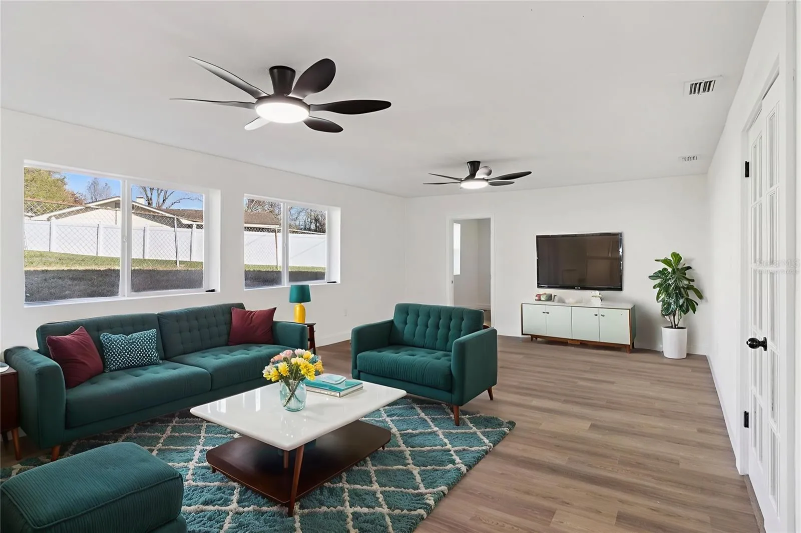 Great Room - Virtually staged