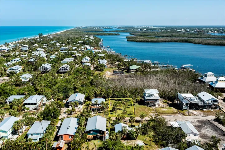 Aerial of lot
