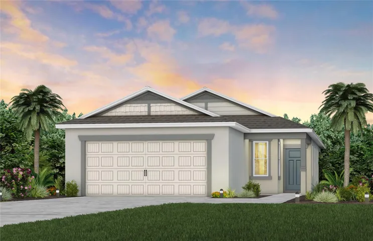Exterior Design. Artistic rendering for this new construction home. Pictures are for illustrative purposes only. Elevations, colors and options may vary.