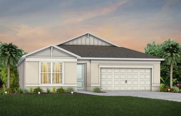 Exterior Design. Artistic rendering for this new construction home. Pictures are for illustrative purposes only. Elevations, colors and options may vary.