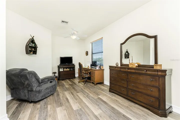 Extended area in the primary suite offers endless opportunities!