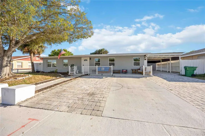 Front view of the home
