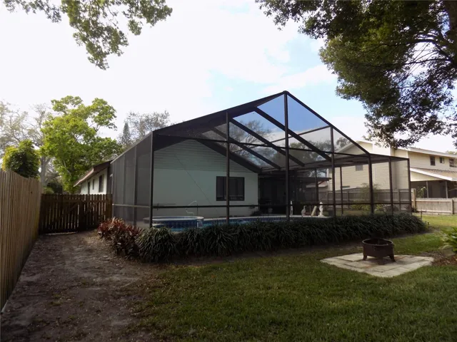 Back view of home