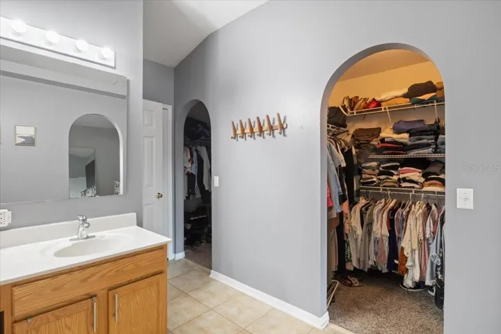 Primary Bathroom & 2 closets