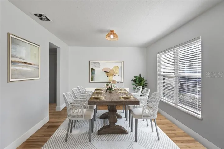 Virtually Staged Dining Room