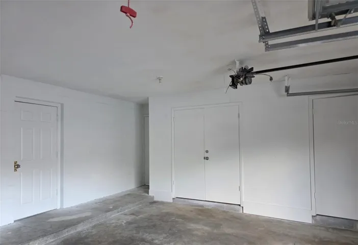 Large storage closet in garage