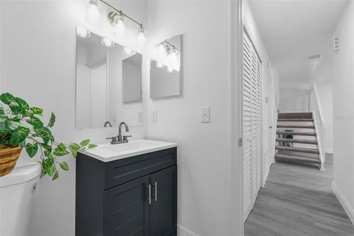 Downstairs half bath