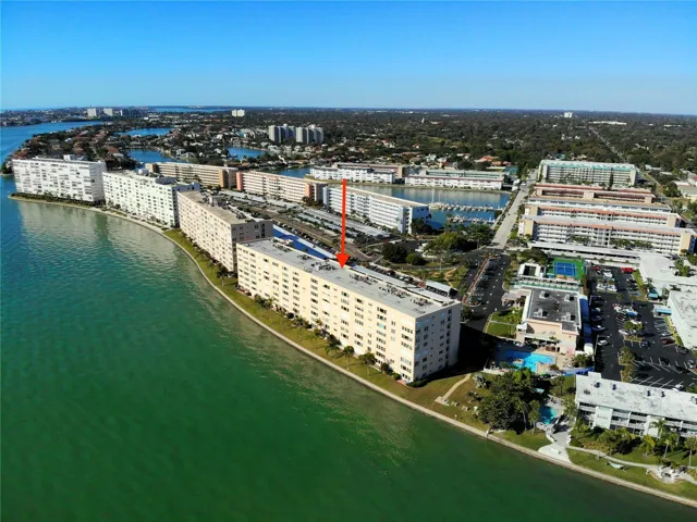 Town Shores Aerial Photograph Showing the Embassy Building Exterior