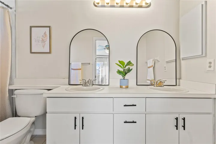 Double vanities in the Primary bath