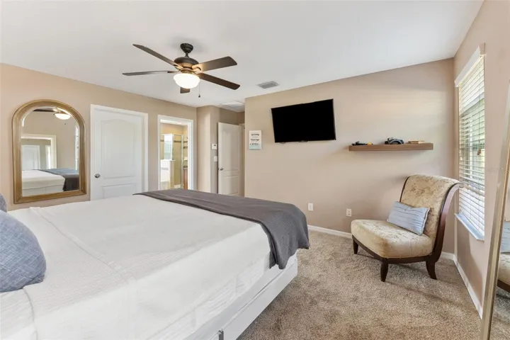 Another angle of primary bedroom