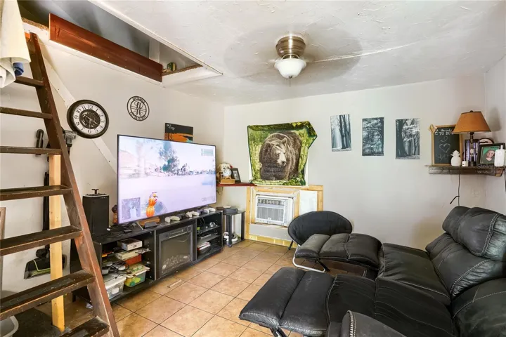 *Virtually staged Apartment living area and loft