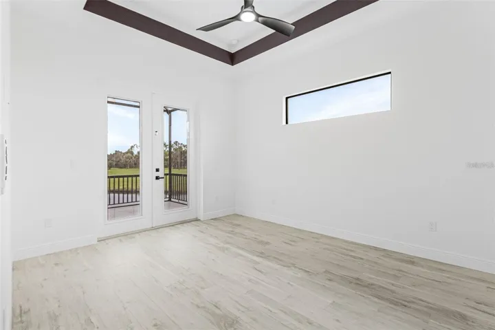 Master bedroom in previously built home