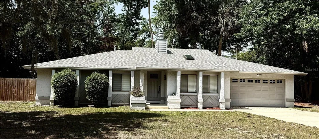 Front of Home with Long Driveway