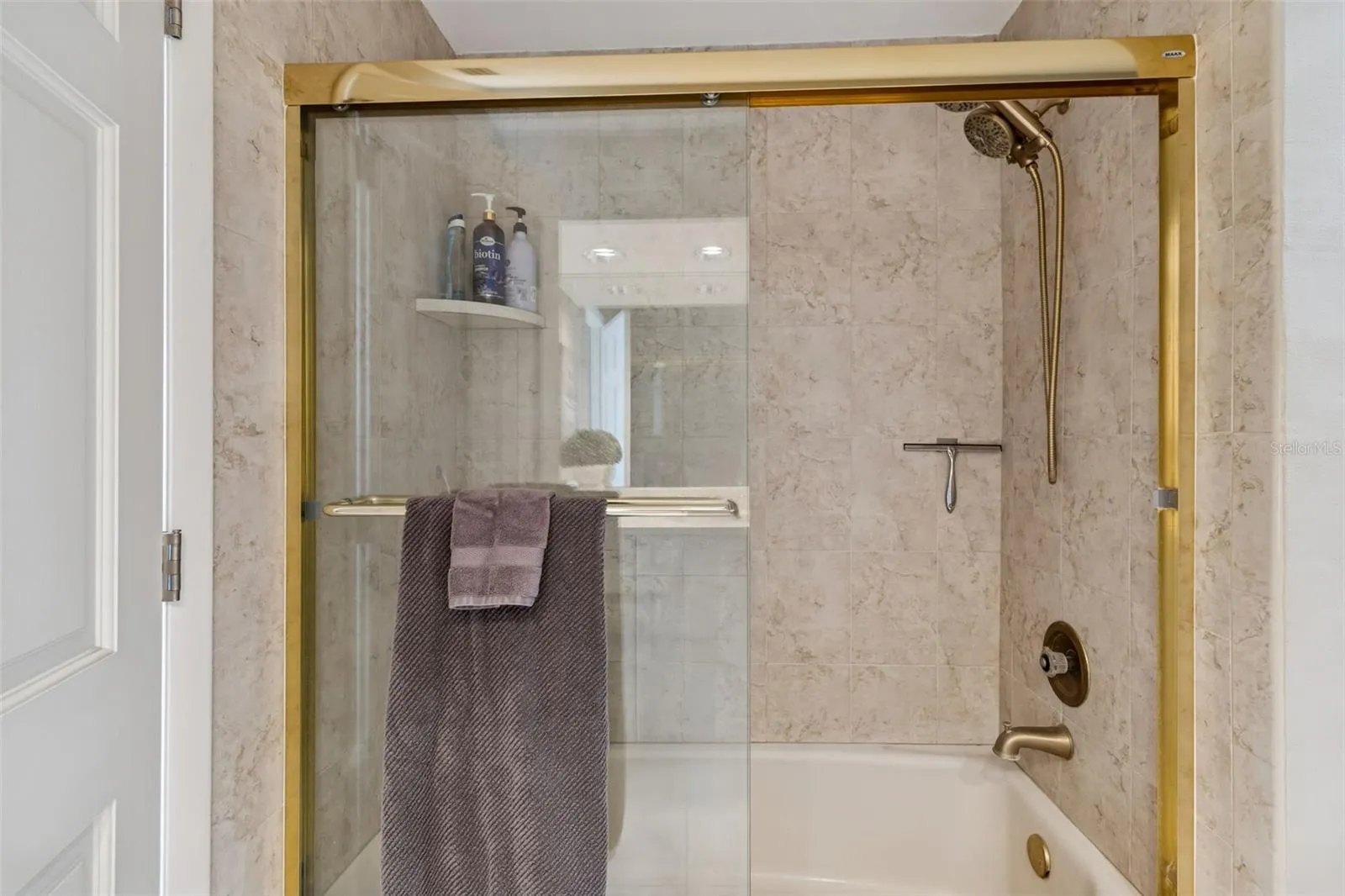 Master shower and tub